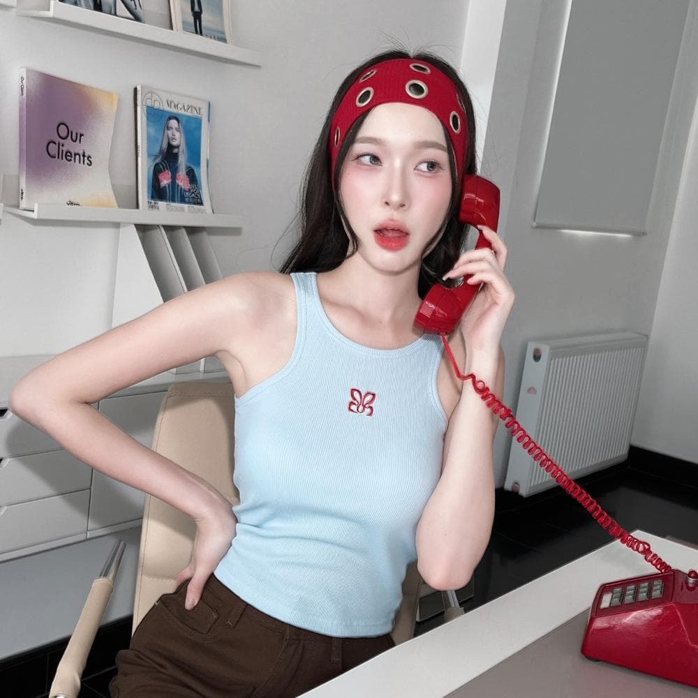 ANGELBRABRA - เสื้อกล้ามพร้อมบรา เก็บทรง Candy Cloud Tank รูปที่ 3