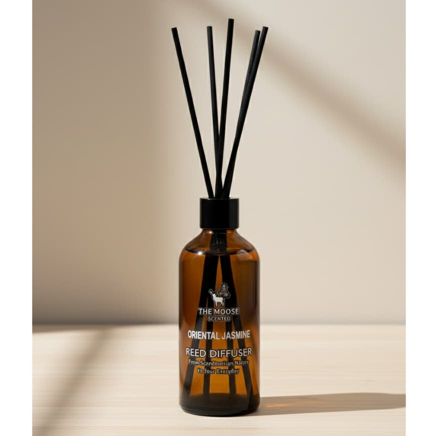 ก้านไม้หอม Reed Diffuser กลิ่นมะลิ Oriental Jasmine 100ml The Moose Scented น้ำหอมปรับอากาศบ้าน ก้านน้ำหอมกระจายกลิ่น รูปที่ 3