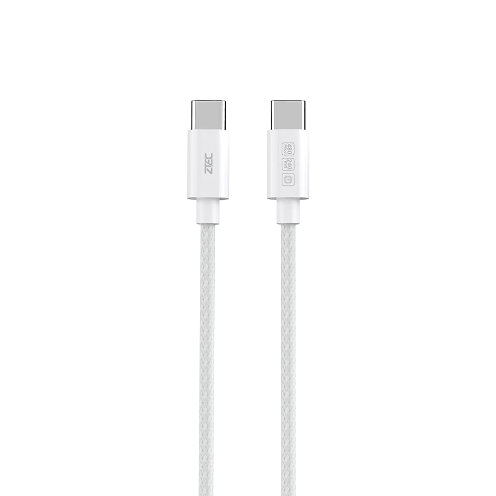 ZTEC ZC321S สายชาร์จเร็ว USB-C to USB-C 5A สำหรับ iPhone 17 240W รองรับเทคโนโลยีชาร์จเร็ว PD , QC -2Y รูปที่ 2