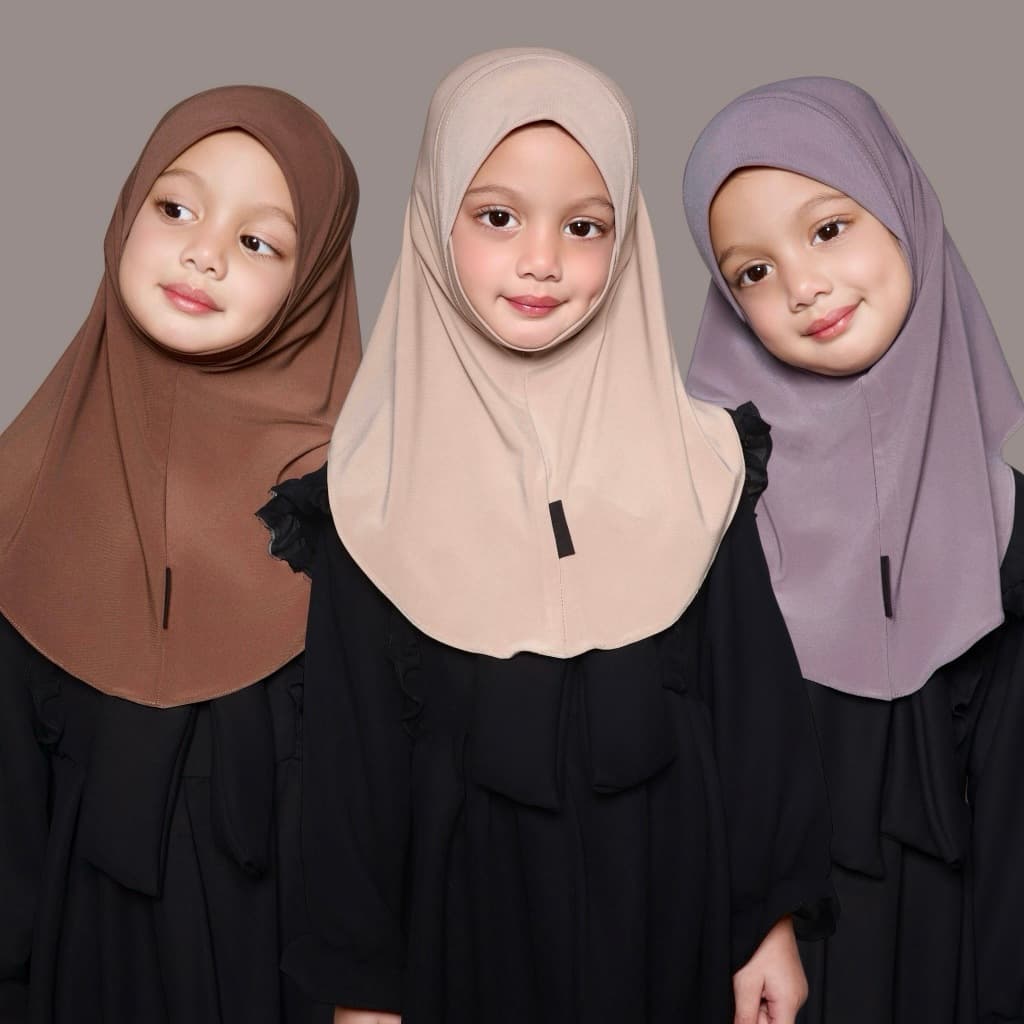 Kids! Sairahijab Layla Ready to go! ผ้าคลุมสวมยืดสำหรับเด็ก รูปที่ 5