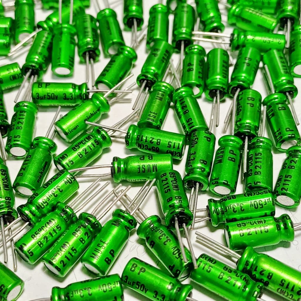 Nichicon MUSE ES BP 3.3uf 50v Bipolar Capacitor bipolar bp คาปาซิเตอร์ ตัวเก็บประจุ ไบโพลาร์ ไบโพล่า ไม่มีขั้ว รูปที่ 3