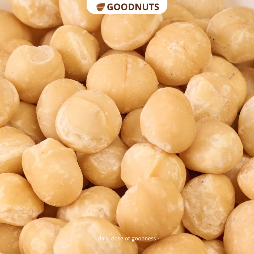 กู้ดนัทส์ แมคคาเดเมียอบ เม็ดเต็ม นำเข้าจากออสเตรเลีย อบใหม่ 300กรัม หลากรส Macadamia | Goodnutsbkk รูปที่ 2