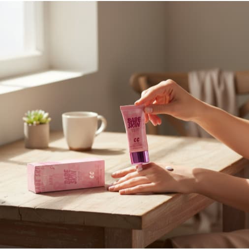 CC Cream Skin Care to be a beautiful girl สีเขียว และ สีชมพู 40 ml. รูปที่ 3