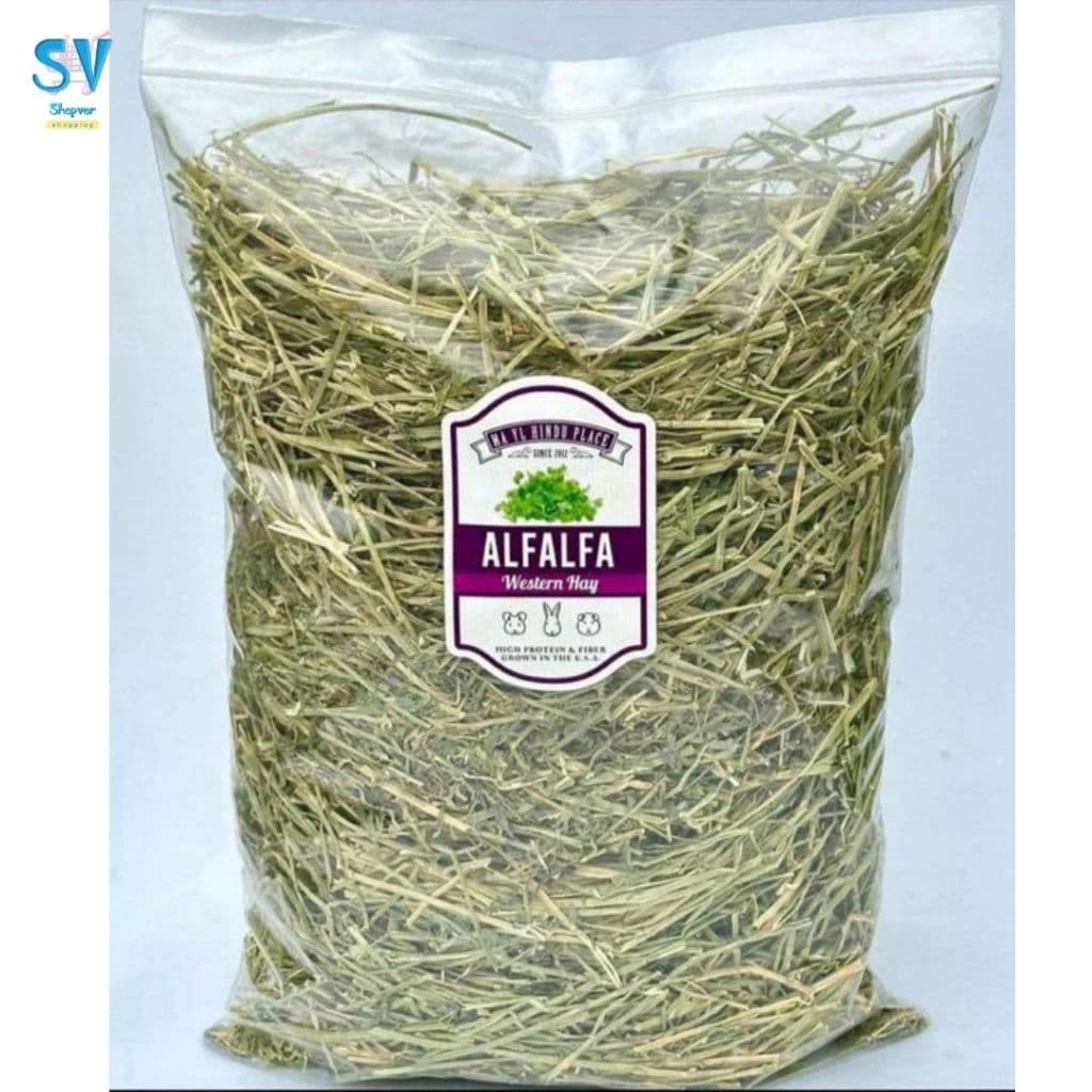 หญ้าอัลฟาฟ่าก้าน และ alfalfa chopped หญ้าอัลฟาฟ่าสับ 1 กก.เขียวหอมมาก มายล รูปที่ 2