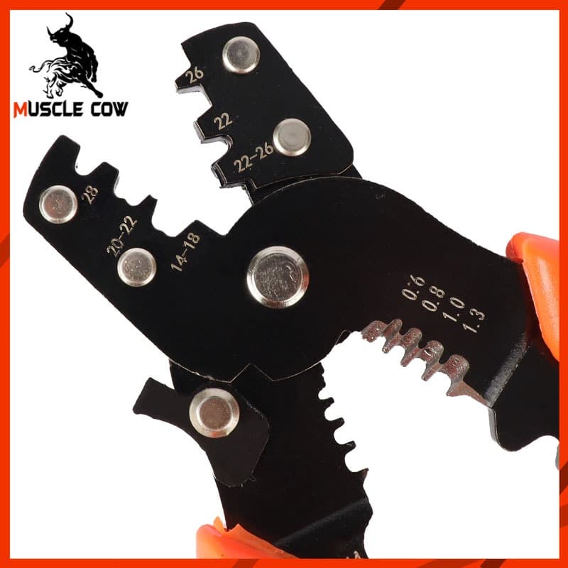 MUSCLE COW คีมอเนกประสงค์ 8 นิ้ว ตัด-ปอก-ย้ำหางปลา งานซ่อมสายไฟ ครบในตัวเดียว รูปที่ 6