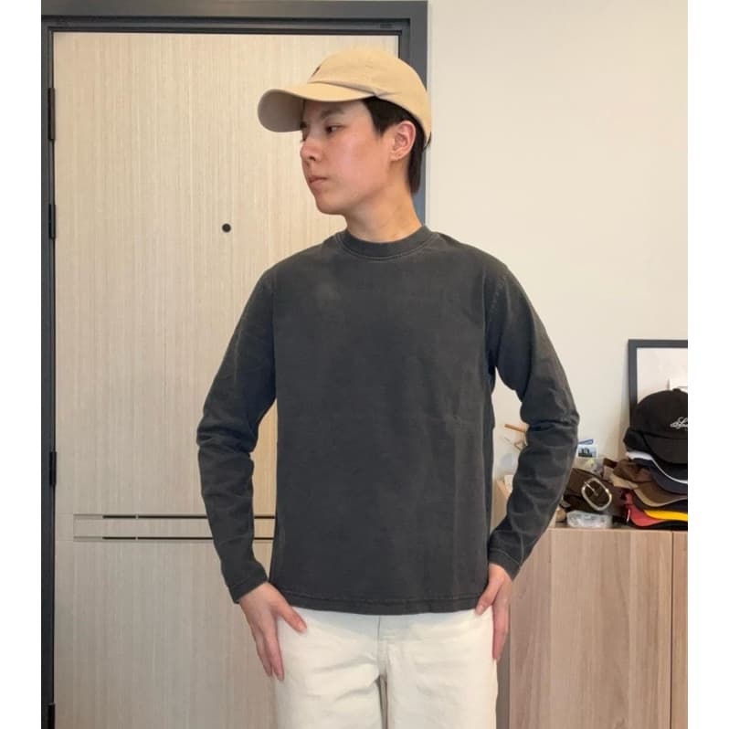 207 เสื้อแขนยาวคอกลม ฟอกเฟด ผ้าคอตต้อน รูปที่ 1