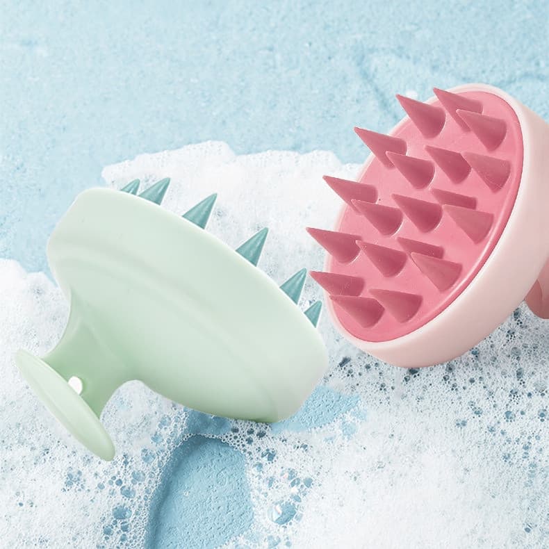 Hair Washing Brush แปรงสระผม แปรงซิลิโคน นวดหนังศีรษะ ผมสะอาด ขนแปรงนุ่ม I เลือกสี รูปที่ 5
