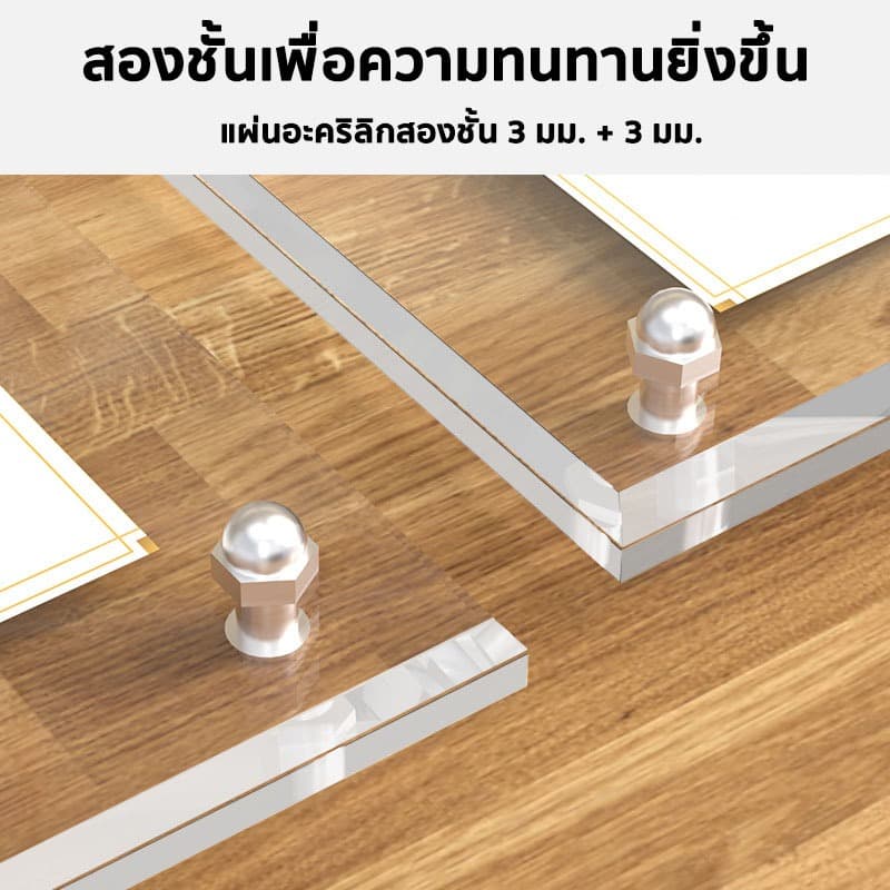 กรอบรูปอะคริลิค ป้ายตั้งโต๊ะ กรอบรูปตั้งโต๊ะ ป้ายเมนู ป้ายอะคริลิคตั้งโต๊ะ ป้ายโฆษณา ครบชุด A4,A3 รูปที่ 5