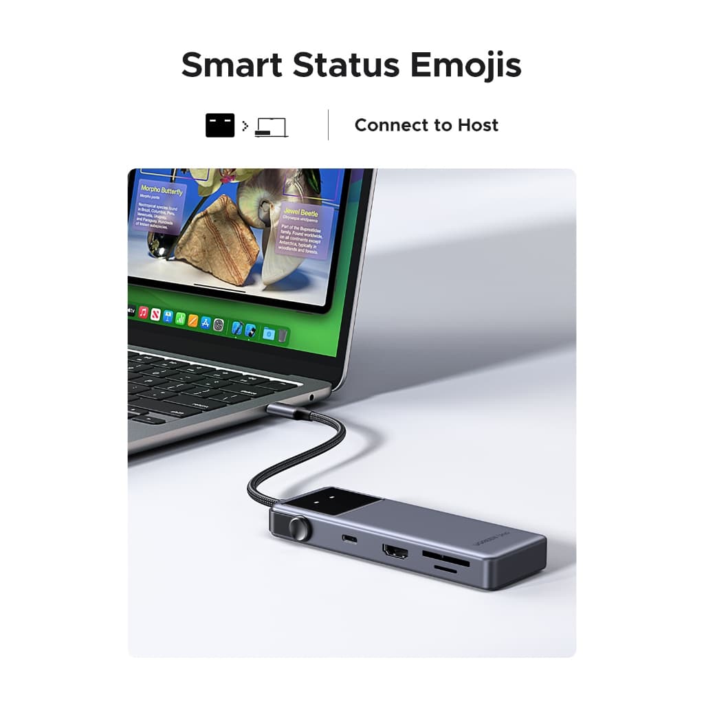 UGREEN อะแดปเตอร์ HUB Robot Type C 7in1 รองรับ 4K60Hz พอร์ต USB-A 3.2 Gen1 USB-C 3.2 Gen1 รุ่น CM889 รูปที่ 6