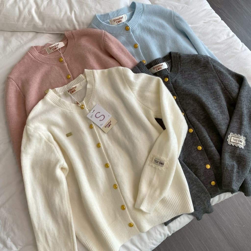 | summer.cold - basic cardigan รูปที่ 3