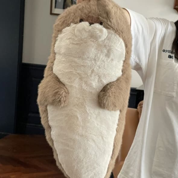 หมอนกอดลูกแมวน้ำ 3 ไซส์ 35/60/80cm น่ารักปังๆ เนื้อผ้านุ่มฮุ้ง หมอนกอดยาว ตัวใหญ่ฟูเวอร์ ให้น้องกอดทุกคืน รูปที่ 5