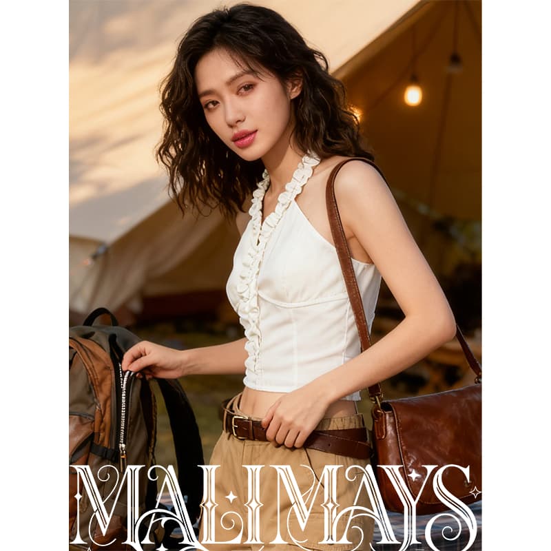 MALIMAYS Dearie Top เสื้อครอปคล้องคอ รูปที่ 6