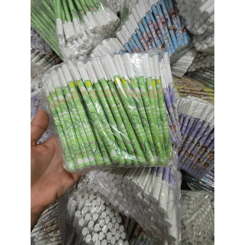 1บาท ขายส่ง50-100แท่ง ปากกาหมึกสีน้ำเงิน ลายการ์ตูนคละสีคละลายการ์ตูนล้วนทั้งหมด รูปที่ 8