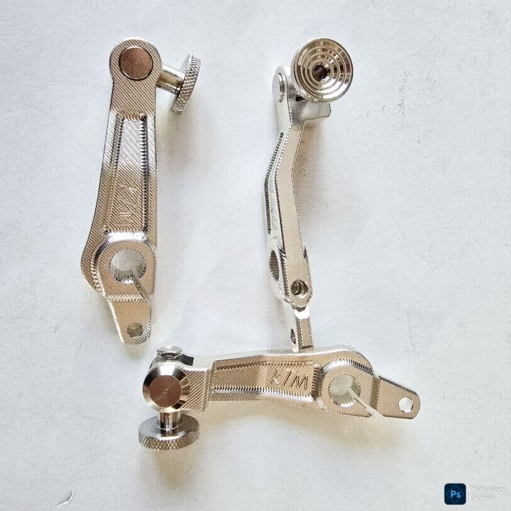 มือลิง KTM CNC ตัวปรับสแตนเลสแท้ รุ่นWAVE125/110i/ชุปเปอร์คัพ/ใส่เวฟได้ทุกรุ่น รูปที่ 2