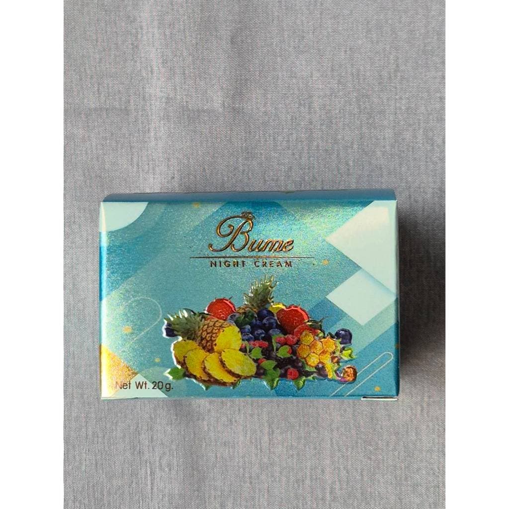 ครีมผลไม้ Bume ค่าส่งถูก ครีมกันแดด Bume Day Cream SPF 50 PA+++ และ ครีมกลางคืน Bume Night Cream ครีมหน้าขาว หน้าใส รูปที่ 2