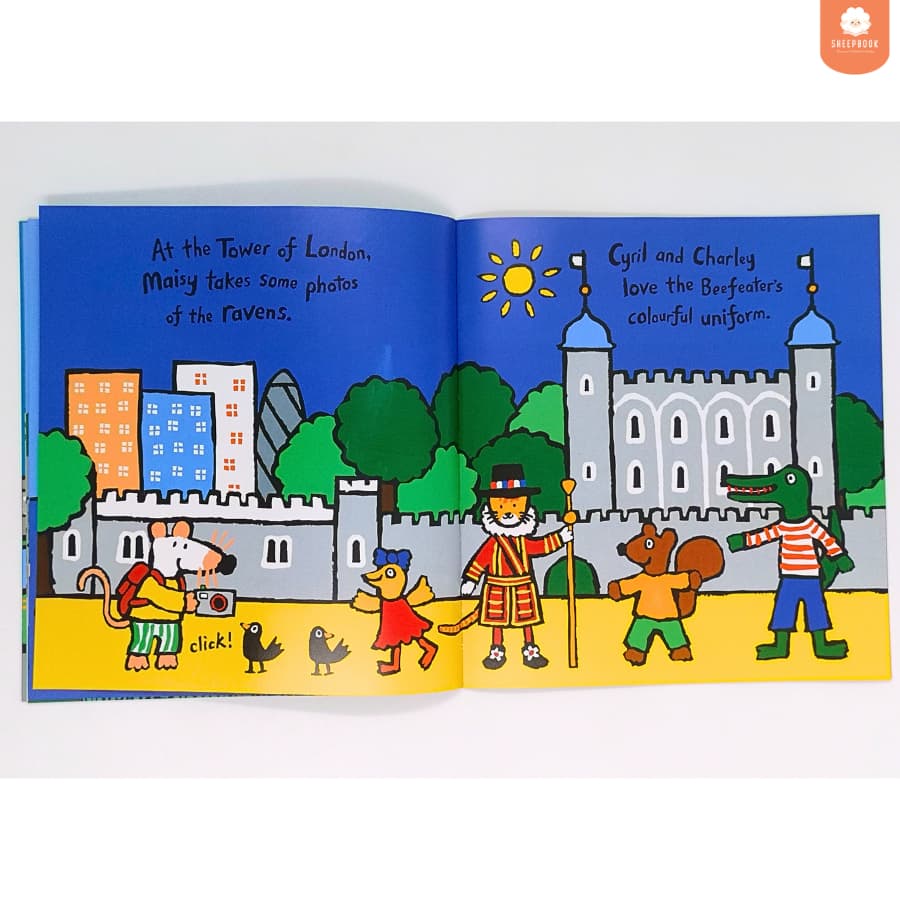 นิทานปกอ่อน Maisy Goes to London สีสันสดใส E4F4 รูปที่ 8