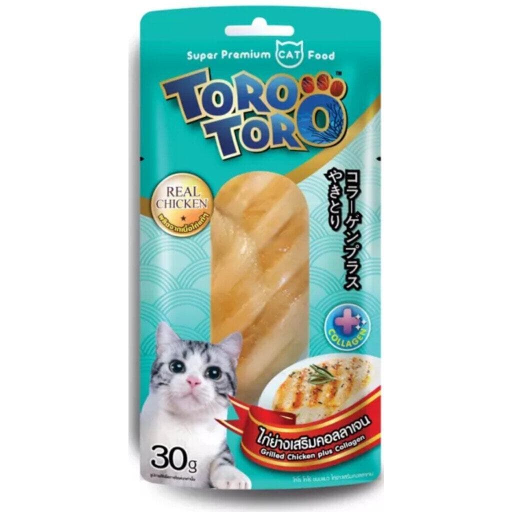 โหล12ซองToro toro โทโร โทโร่ ขนมแมว ปลาชิ้น ไก่ชิ้น ขนาด 30 กรัม รูปที่ 9