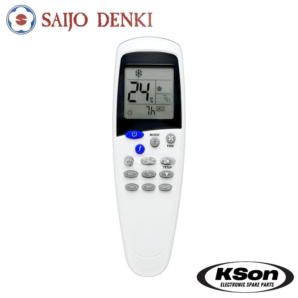 รีโมทแอร์ SAIJO DENKI Universal ใช้กับแอร์ไซโจเดนกิได้ทุกรุ่น Aircon Remote Control รูปที่ 3