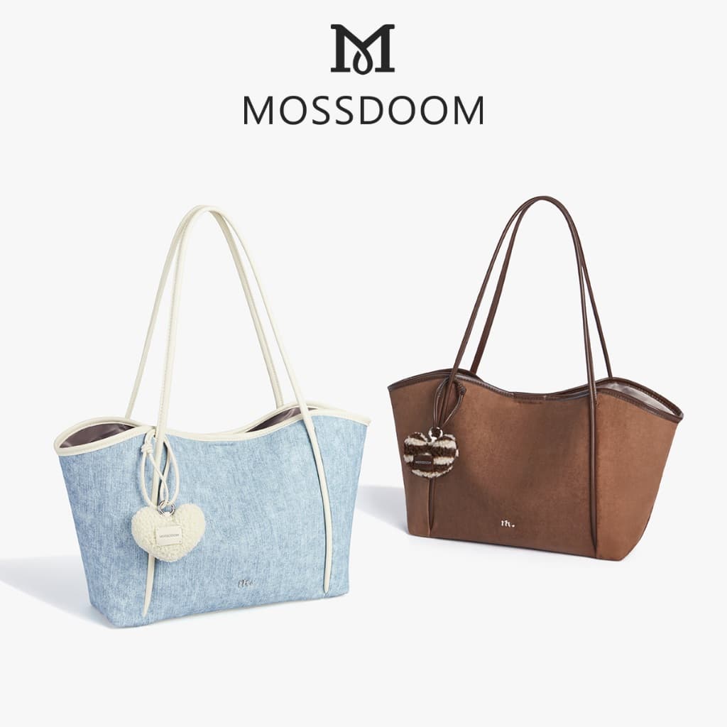 MOSSDOOM Vione Bag กระเป๋าสะพายไหล่ขนาดใหญ่ สำหรับผู้หญิง สีโดปามีน รูปที่ 5