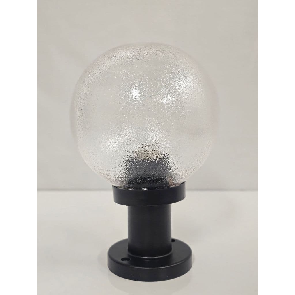EVE โคมไฟหัวเสา สำหรับหลอดขั้ว E27 ไฟบ้าน ขนาด 8 นิ้ว ฐาน 11.8cm. มีทั้งแบบใส และ แบบขุ่น รูปที่ 3