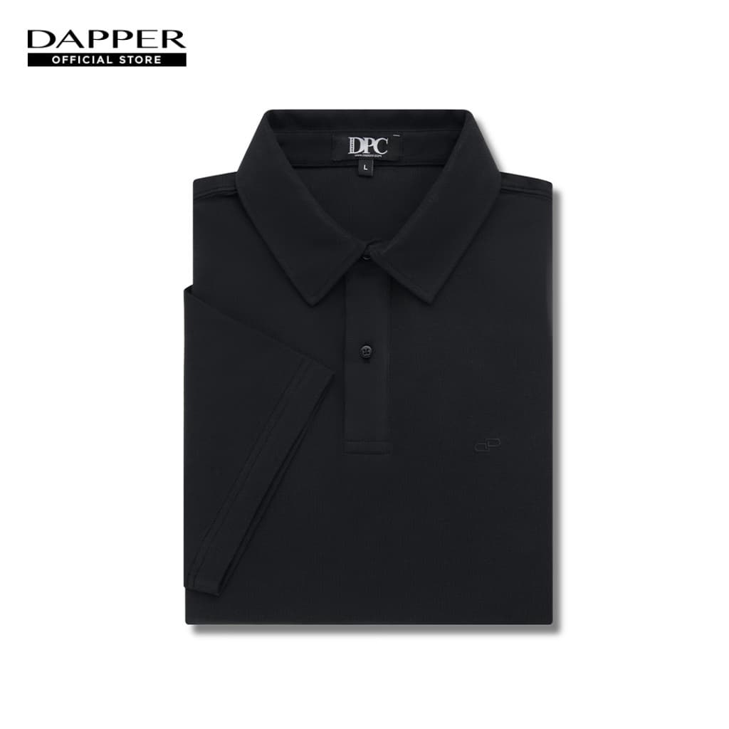 DAPPER เสื้อโปโล Essential Piqué Polo Shirt สีดำ รูปที่ 1
