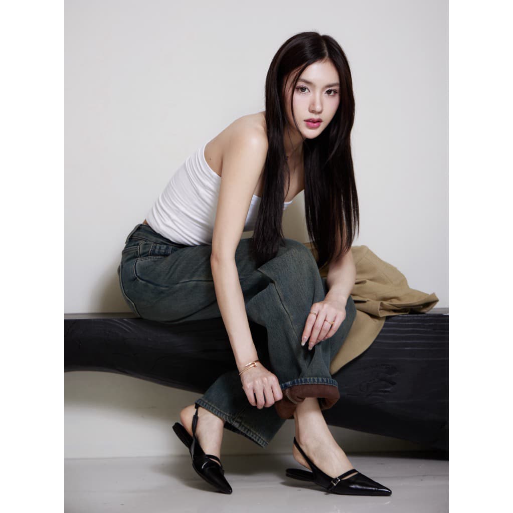 Roomry.n - Wool jeans กางเกงยีนส์กระบอก กางเกงบุขน รูปที่ 3