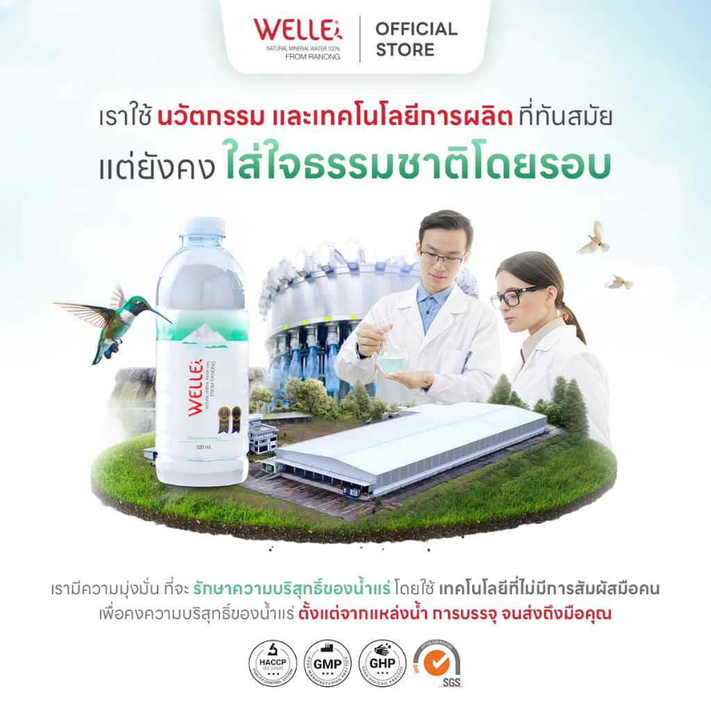 Welle Mineral Water น้ำแร่เวลล์เล่ 500 มิลลิลิตร 9 แพค จากแหล่งน้ำแร่ระนอง รูปที่ 7