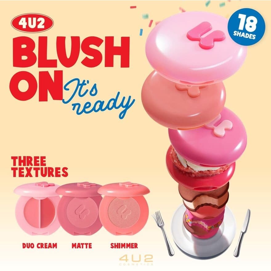 4U2 BLUSH ON SHIMMER 3.1g. 13-18 รูปที่ 1