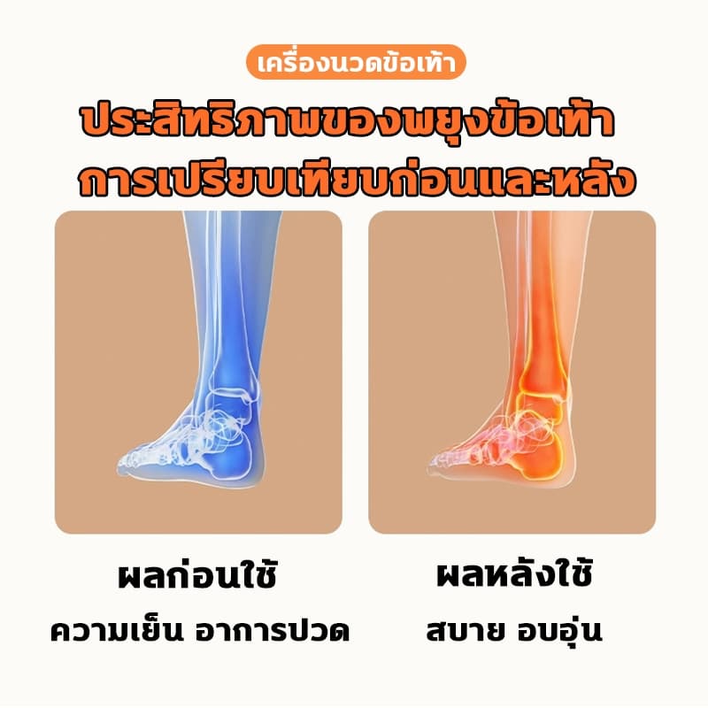 แผ่นทำความร้อนข้อเท้า ที่พยุงข้อเท้า การนวดสั่นสะเทือน การนวด5ระดับ ประคบร้อน6ระดับ บรรเทาอาการเจ็บปวด Ankle Support รูปที่ 6