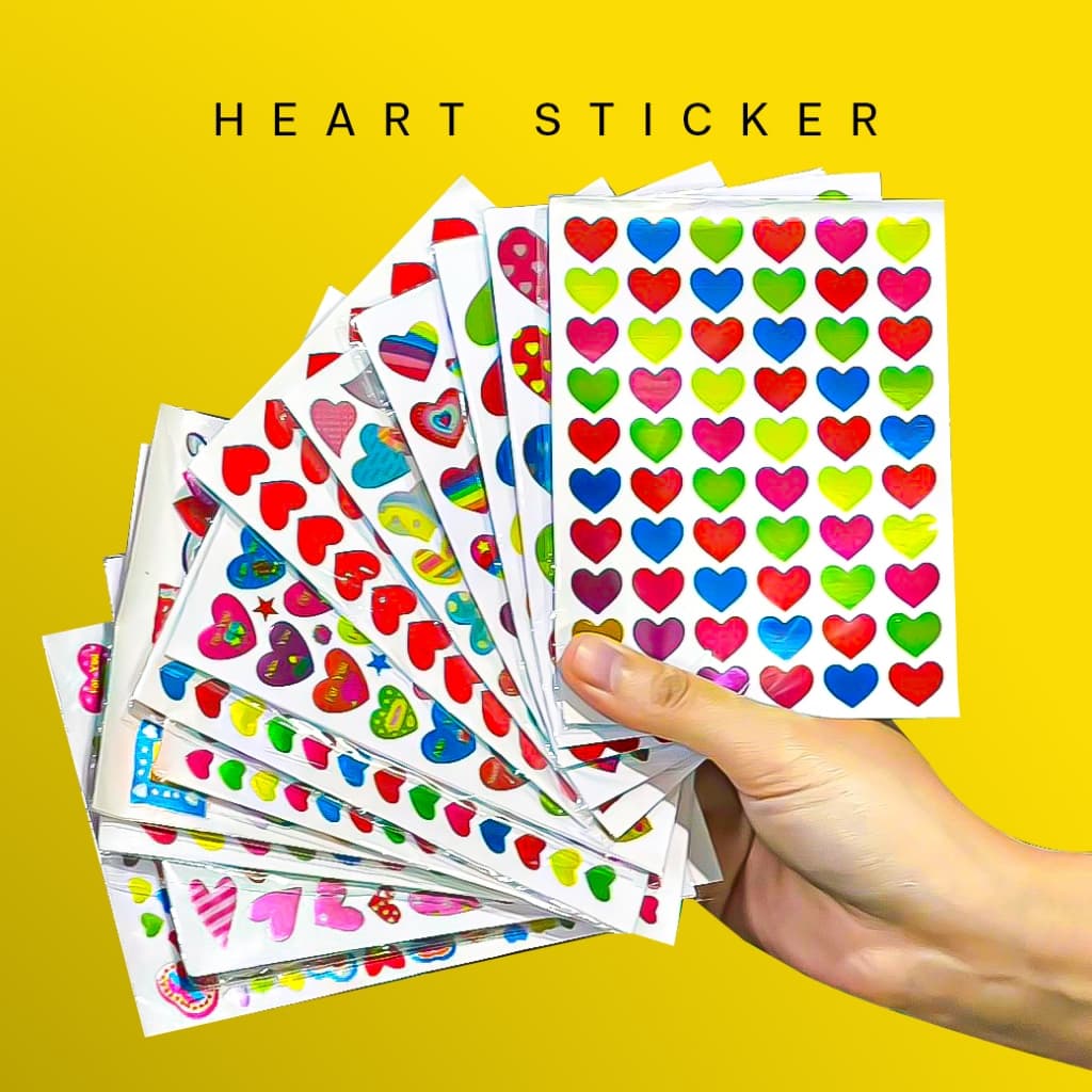 1แพ็ค10แผ่นสติ๊กเกอร์รูปหัวใจสติกเกอร์หัวใจ ราคาส่ง ตกแต่งDIY วาเลนไทน์ ปัจฉิม ไดคัท รูปที่ 2