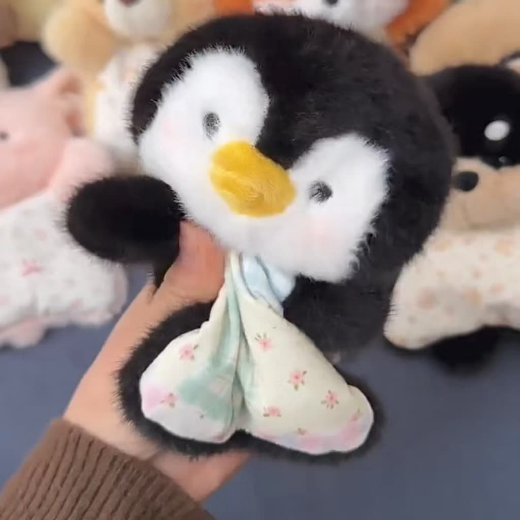 Bean Bag Soothing Plush Toy เพนกวิน/เป็ดเหลือง/นาก นุ่มผิวสบายสัมผัส ตุ๊กตาสัตว์ความเครียดบรรเทา รูปที่ 2