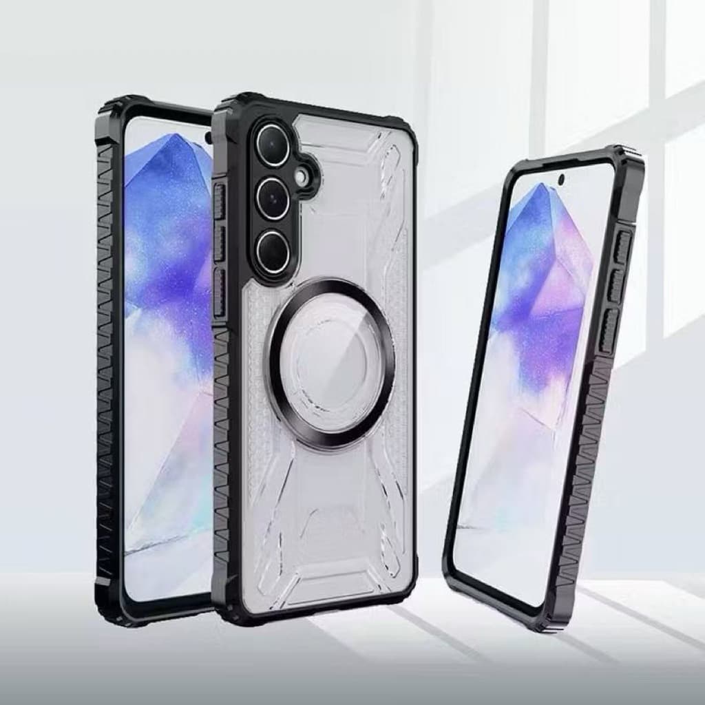 เคสกันกระแทก หุ่นยนต์ใส สำหรับ Samsung A07 A06 A56 A57 A37 A26 A36 A16 A15 A25 A35 A55 A14 A34 A54 A24 A05 S A13 A04S รูปที่ 3