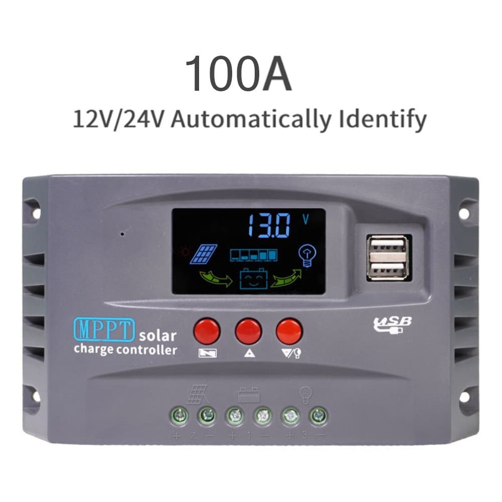 รุ่นอัพเกรด MPPT ชาร์จเจอร์ ชาจเจอร์โซล่า 12v24v โซล่าชาร์เจอร์ โซล่าคอนโทรลเลอร์ แผงควบคุมพลังงานแสงอาทิตย์แบบ ชาตเ รูปที่ 9