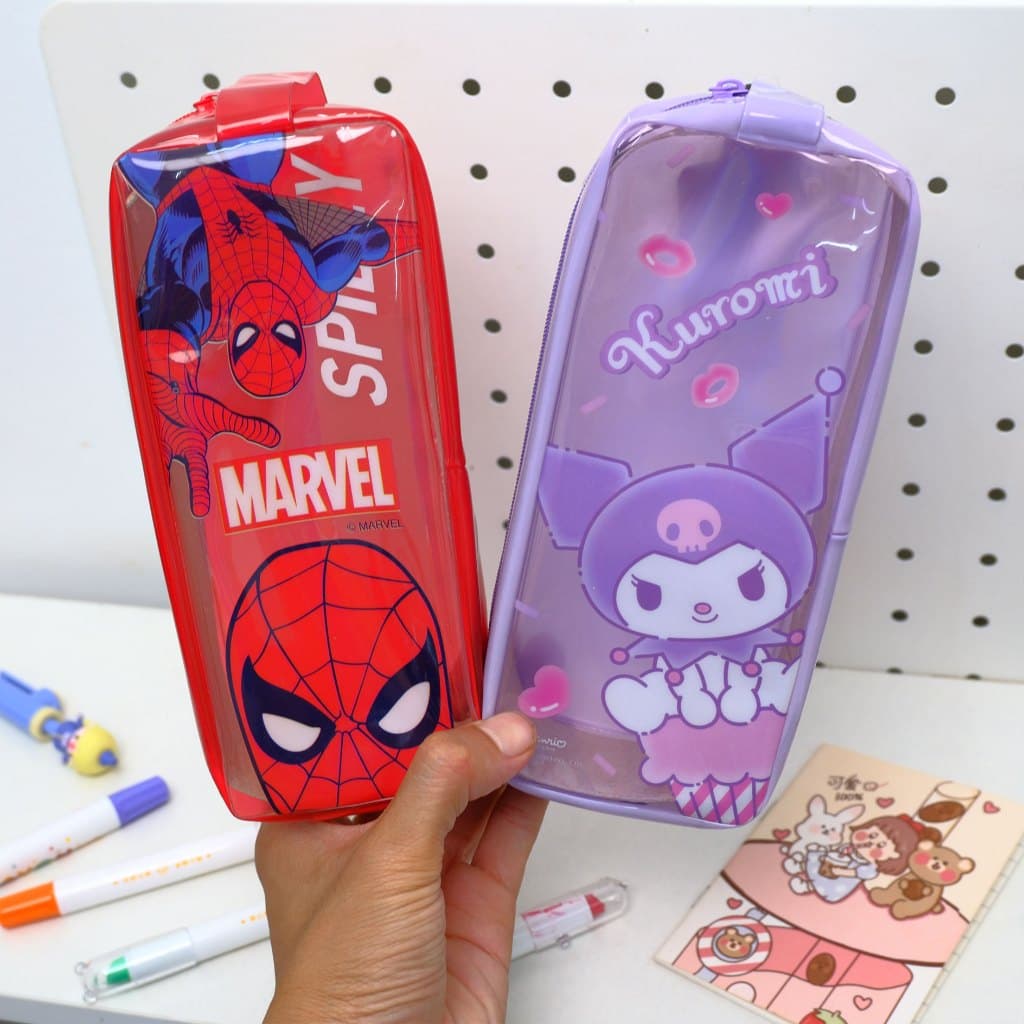 กระเป๋าดินสอ PVC กันน้ำ ใส ลายการ์ตูน Disney และ Sanrio - สินค้าลิขสิทธิ์แท้ รูปที่ 4
