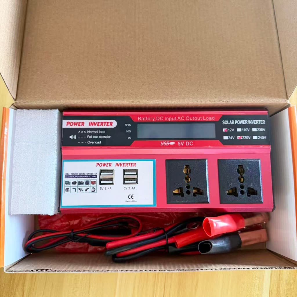 ส่งจากกรุงเทพ อินเวอร์เตอร์6000W inverter pure sine wave inverter 12v to 220vแปลงไฟ รถยนต์หม้อแปลงไฟ รูปที่ 8