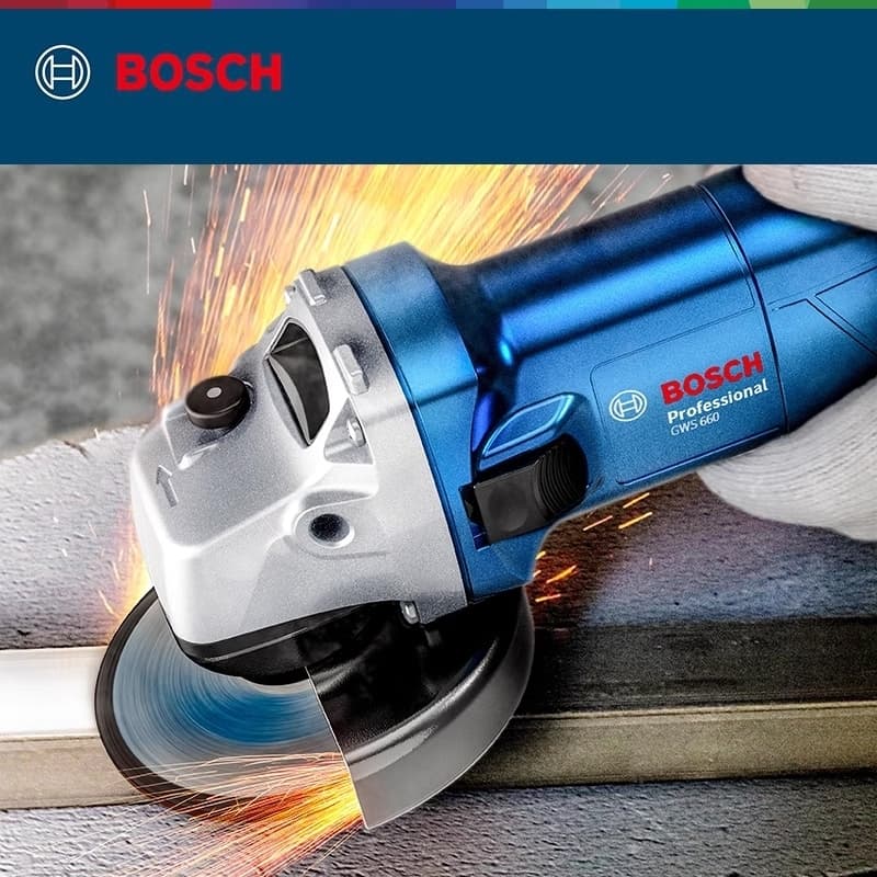 BOSCH เครื่องเจียร์ไฟฟ้า หินเจียร 4 นิ้ว ลูกหมู เครื่องเจียร ลูกหมูไฟฟ้า เจียร์ไฟฟ้า เจียรไร้สาย MAKITA หินเจียรแบต รูปที่ 3