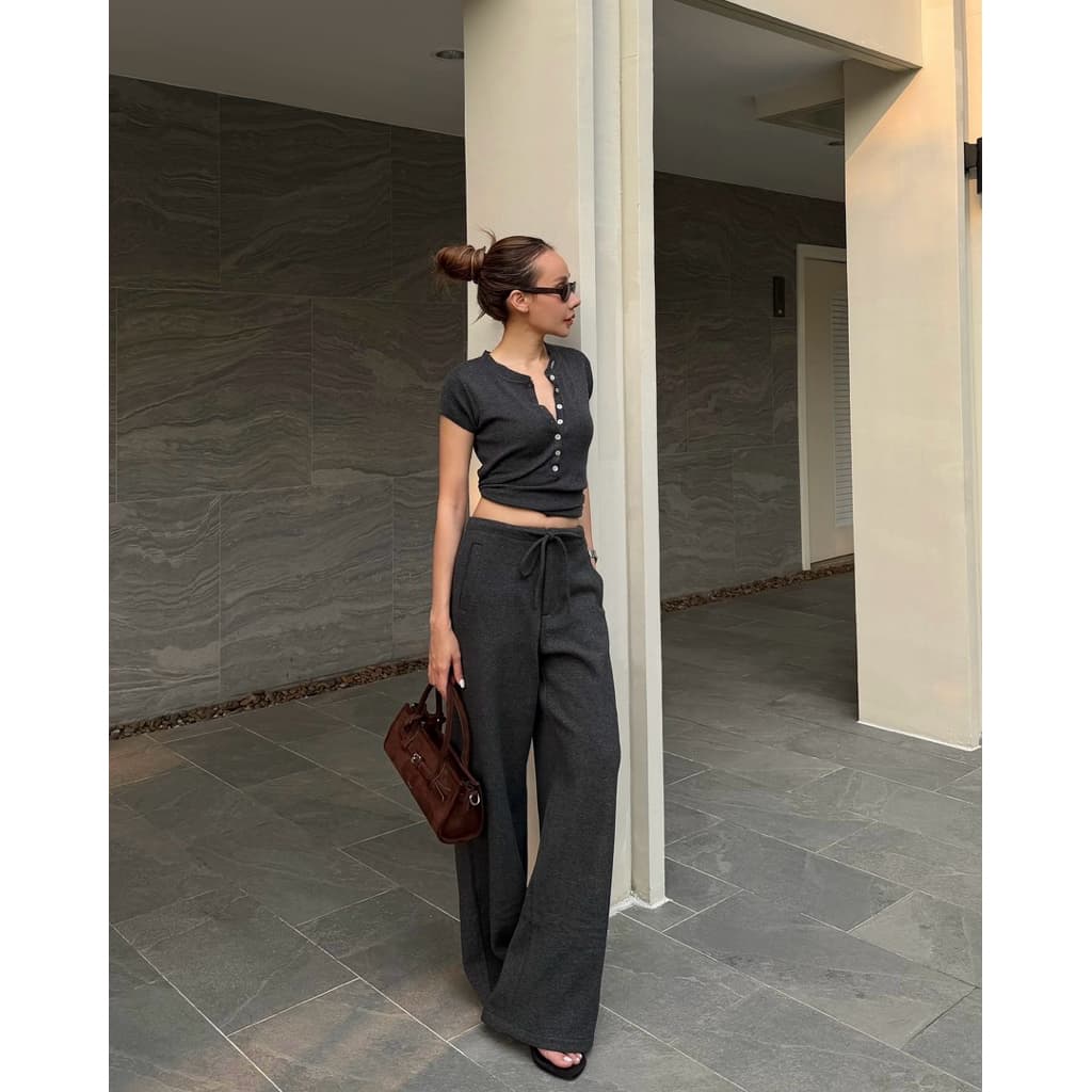 JARIN | AMY TROUSERS **อ่านไซส์ก่อนสั่งซื้อเนื่องจากความยาวของแต่ละสีไม่เท่ากัน รูปที่ 5