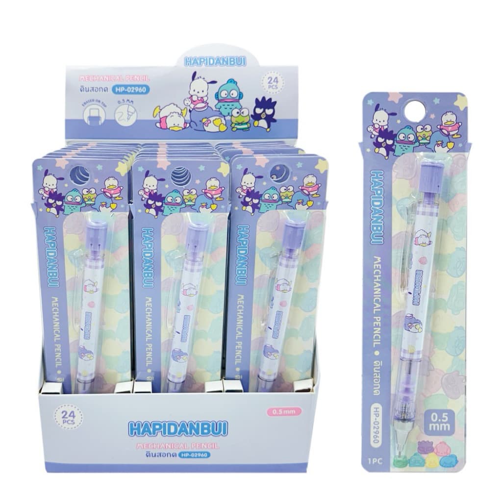 Oniso x Sanrio ดินสอกด อัตโนมัติ ลายลิขสิทธิ์แท้ 0.5 mm Kitty Marumo Hapidanbui Cogimyun Fujisan รูปที่ 3