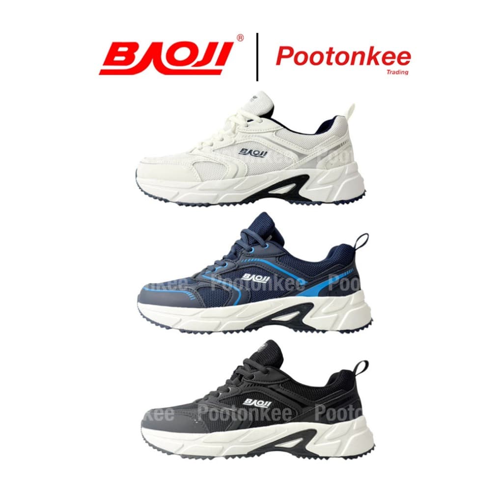 Baoji BJM 703 RUNNING รองเท้าผ้าใบบาโอจิ รองเท้าวิ่งผู้ชาย ไซส์ 41-45 รูปที่ 1