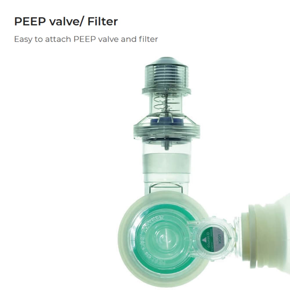 Galemed Ambu Bag RESCU-7 SILICONE RESUSCITATOR ชุดช่วยหายใจ ชนิดมือบีบ รูปที่ 4