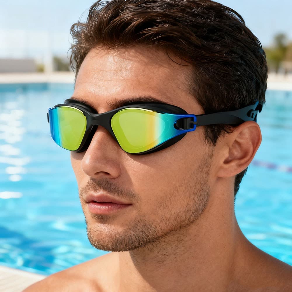 ผู้ใหญ่ Goggles แว่นว่ายน้ำ HD กันน้ำและกันฝ้า ใช้ได้ทั้งชายและหญิง อุปกรณ์ว่ายน้ำ รูปที่ 4