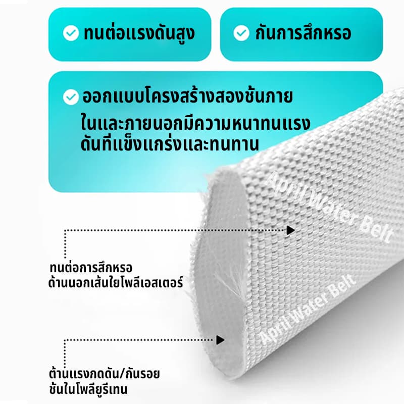 สายส่งน้ำ 1นิ้ว 2นิ้ว 3นิ้ว 10-100เมตร สายยางดับเพลิง สายส่งPE หนาพิเศษ แรงดันสูง สายยาง 2นิ้ว รูปที่ 2