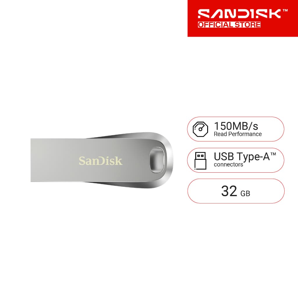 SANDISK ULTRA LUXE USB 3.2Gen1 แฟลชไดร์ฟ 32GB รูปที่ 1