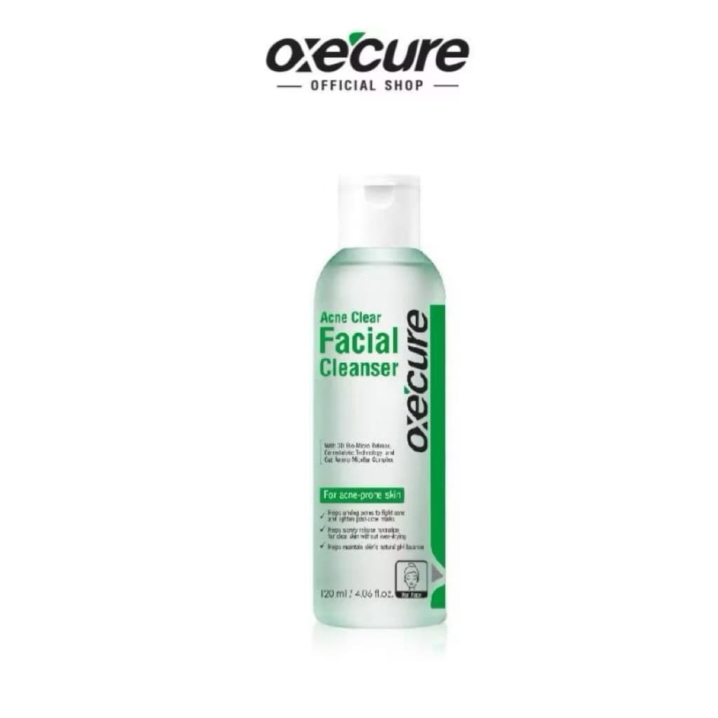 Oxe’cure เจลล้างหน้า สำหรับผิวที่เป็นสิว Acne Clear Facial Cleanser 120 ml. Oxecure อ๊อกซีเคียว รูปที่ 2
