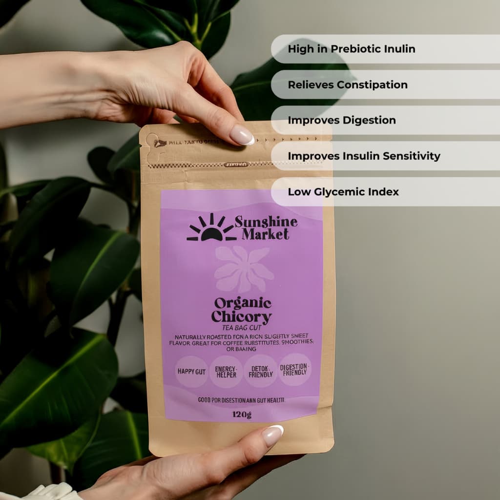 Sunshine Market Organic Chicory root100g | ซันไชน์ มาร์เก็ต ชิโครีรูท ออร์แกนิค รูปที่ 1