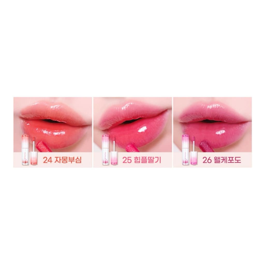 โปรดเช็ครายละเอียดก่อนสั่งซื้อ Peripera Ink Mood Glowy Tint ลิปทิ้นท์ No.24–26 เพอริเพอร่า รูปที่ 2