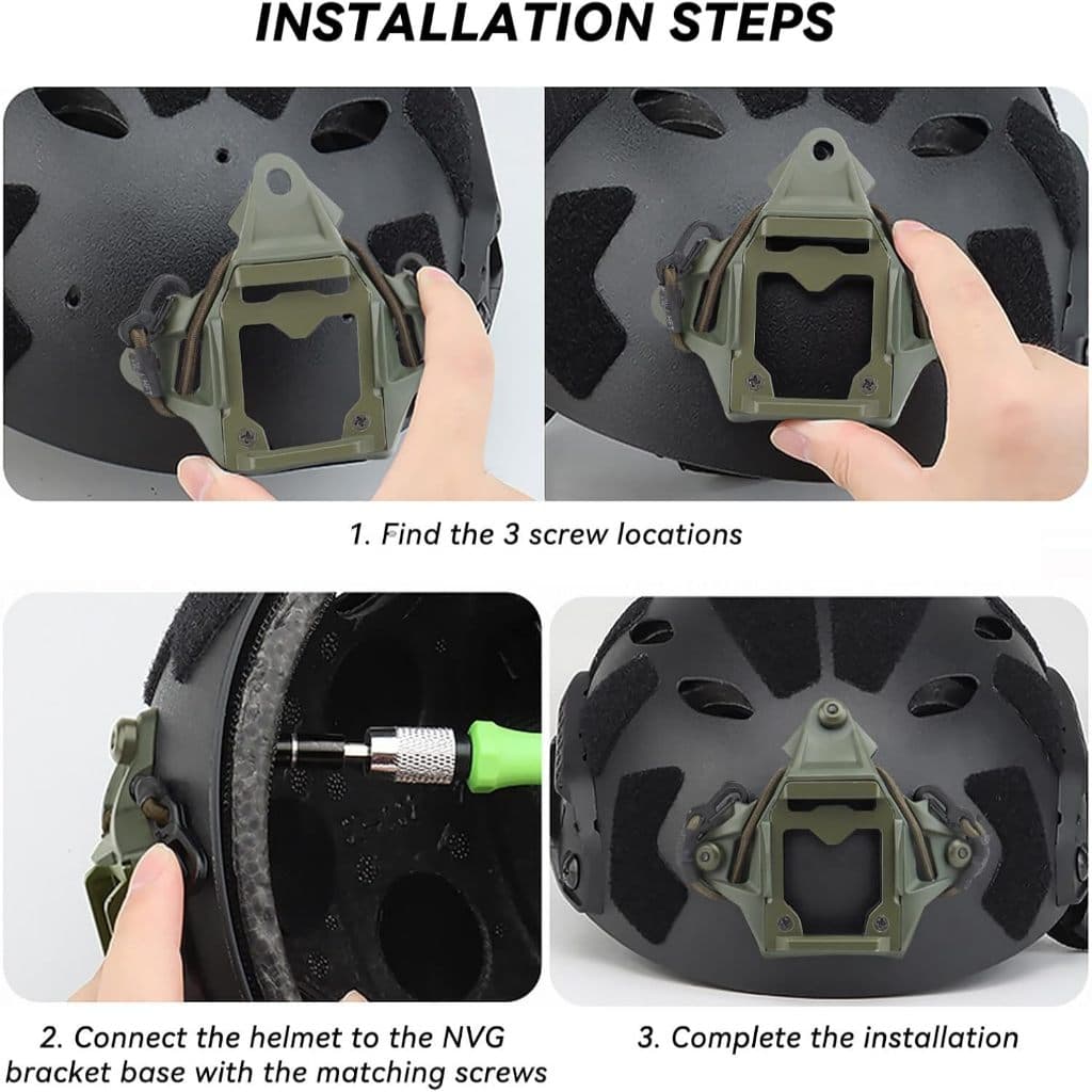 หมวกฟาสทหาร อุปกรณ์ ยุทธวิธี night vision NVG mount for FAST MICH AF Wendy รูปที่ 4