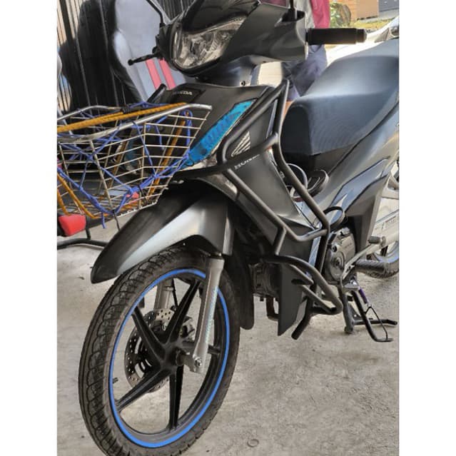 แคชบาร์ Wave125i ทุกรุ่น ตัวใหม่2023-2026,LED2019-2022,วาฬ2012-2018 จุดยึดโครงรถ100% ไม่ยึดแฟริ่ง รูปที่ 2