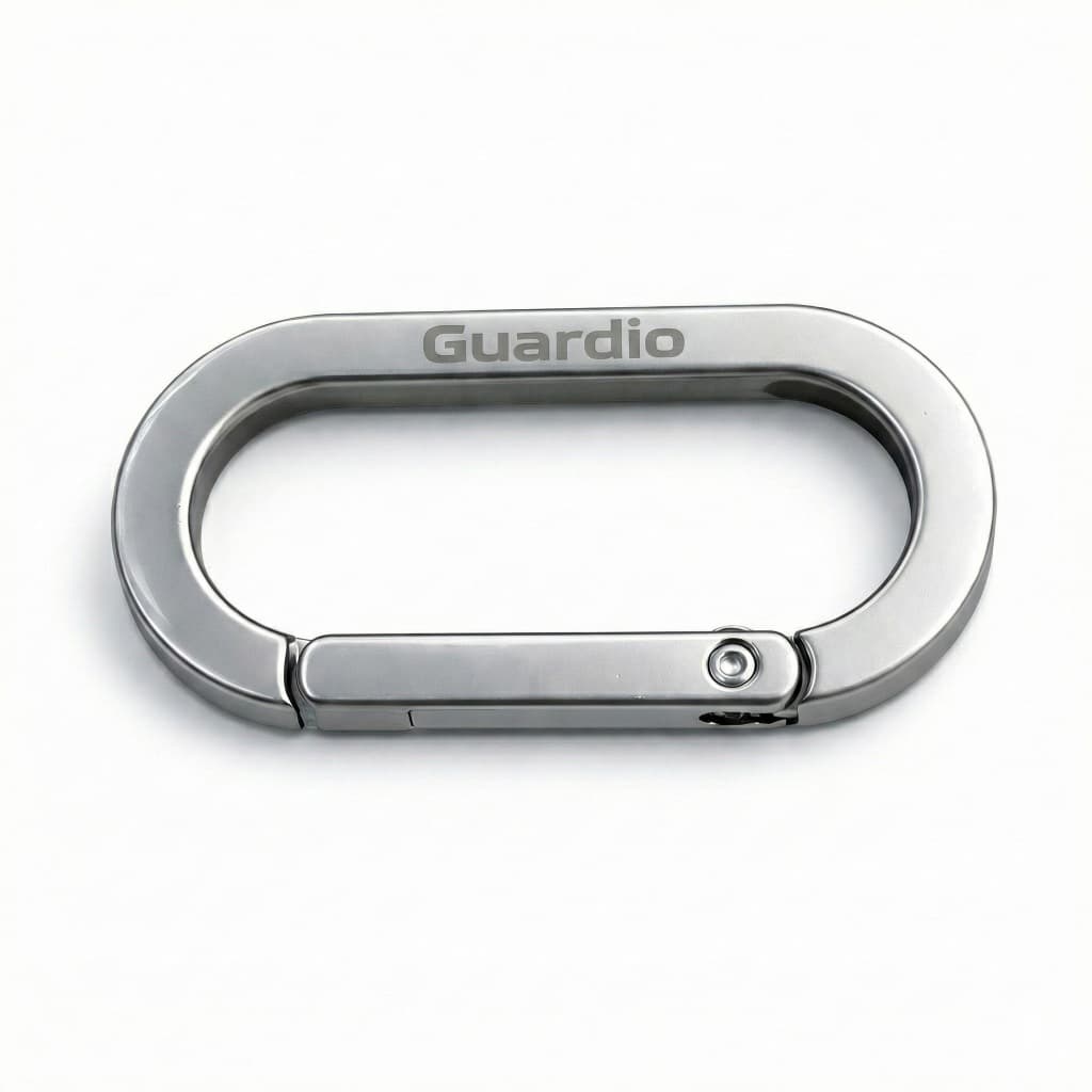Guardio GC-004 Carabiner Zinc Alloy คาราบิเนอร์ พวงกุญแจพรีเมียม ทรงรี ขนาดกะทัดรัด ไม่เป็นสนิมง่าย รูปที่ 3