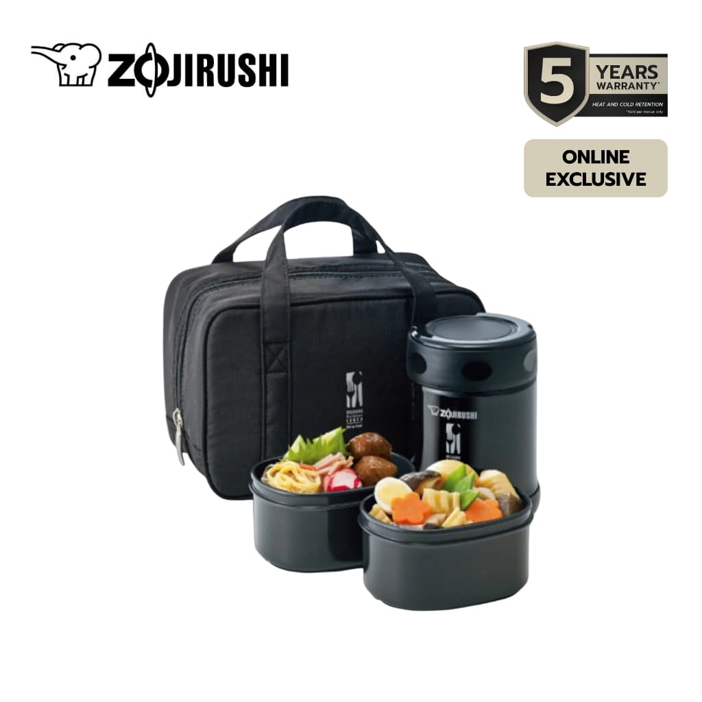 Zojirushi Food Jars กระติกอาหารสุญญากาศ เก็บความร้อน/เย็น 0.35 ลิตร รุ่น SW-EZE35-BA รูปที่ 2